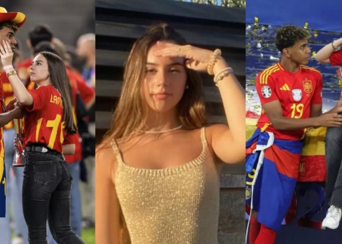 Rayakan Kemenangan Timnas Spanyol, Alex Padilla, Kekasih Lamine Yamal Selalu Temani Sang Kekasih