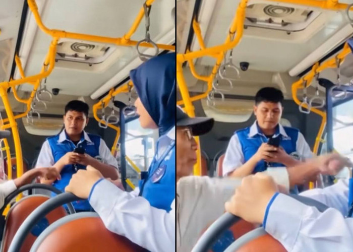 Viral! Seorang Kakek Gak Mau Turun dari Bus Khusus Wanita, Malah Ngotot dan Ngasih Tau ke Petugas Kalau Salah