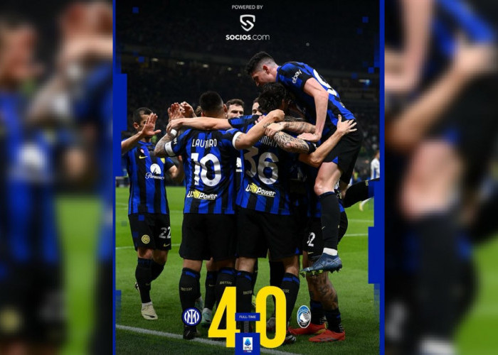 Hasil Liga Italia: Inter Milan Sikat Habis Atalanta 4-0, Nerazzuri Kokoh di Puncak Klasemen