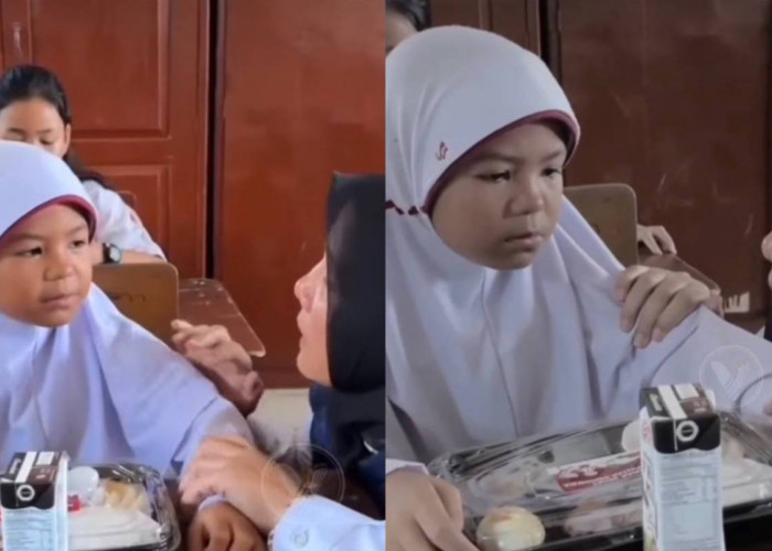 Viral! Momen Haru Seorang Anak SD Tidak Mau Makan Siang Program Gizi Gratis Karena Teringat Ibu dan Adiknya