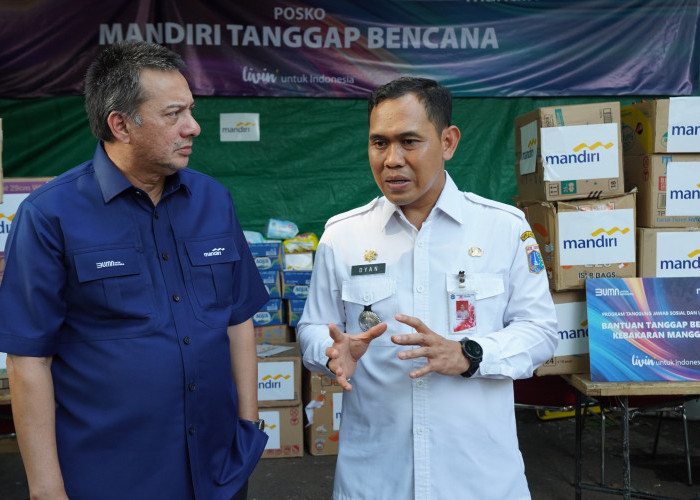 Sigap! Bank Mandiri Berikan Bantuan untuk Korban Kebakaran di Manggarai