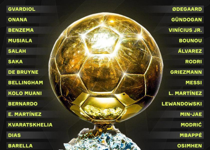 Inilah Daftar Lengkap Nama Pemain Yang Masuk Nominasi Peraih Ballon d'Or 2023