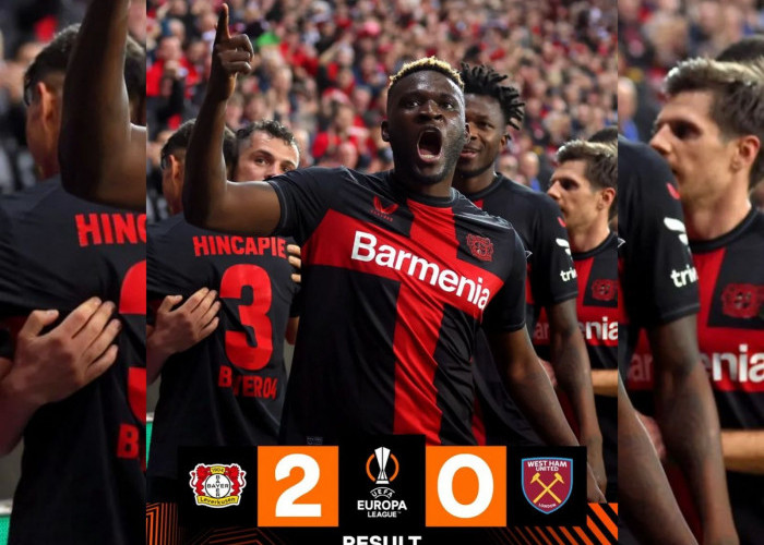 Hasil Perempat Final Liga Europa Bayer Leverkusen vs West Ham, Die Werkself Menang 2-0 