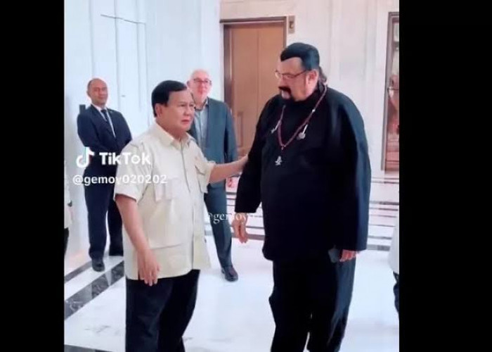 Presiden Prabowo Subianto Bertemu Aktor Steven Seagel, Ini yang Dibahas Versi Wamenkomdigi    