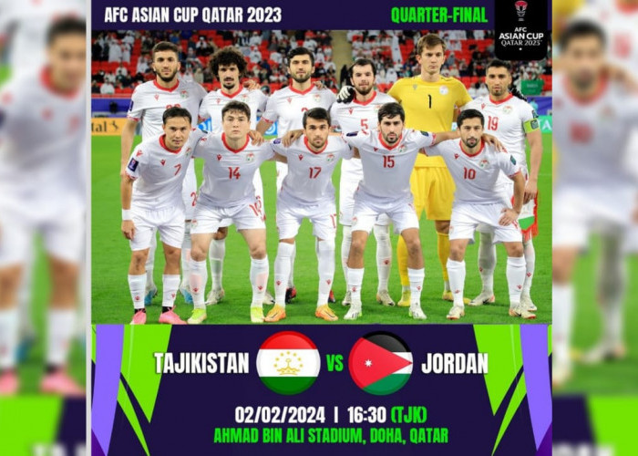 Piala Asia 2023: Tajikistan vs Yordania Perempat Final 2 Febuari 2024, Prediksi Serta Link Nonton
