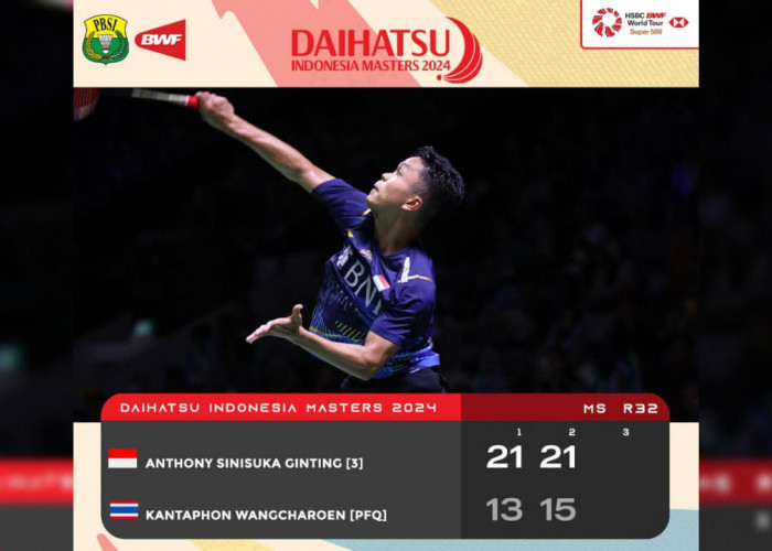 Anthony Ginting Lolos 16 Besar Indonesia Masters 2024 Usai Tumbangkan Wakil Thailand