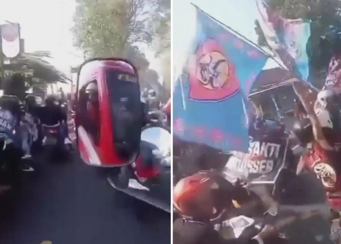 Ngeselin dan Bikin Marah, Konvoi Pesilat di Sragen Hambat Mobil Damkar Padahal Sudah Diklasonin
