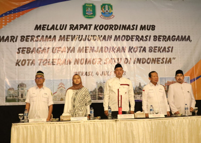 Rakor MUB Bersama FKUB Kota Bekasi, Tri Targetkan Kota Bekasi Nomor Satu Untuk Keberagaman di Indonesia