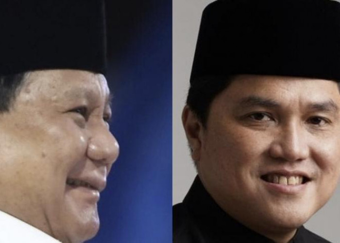 Nama Erick Thohir Semakin Mengerucut  Bakal Menjadi Pendamping Prabowo Subianto 