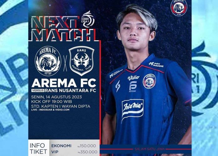 BRI Liga 1: Arema FC Vs Rans Nusantara, Head To Head dan Prediksi Susunan Pemain