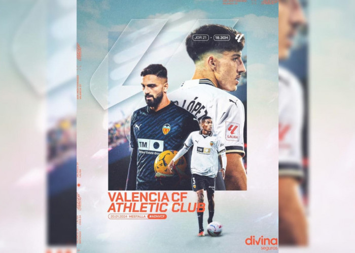 Valencia vs Athletic Bilbao di Liga Spanyol 2023-24 Matchday 21, Head to Head dan Link Nonton