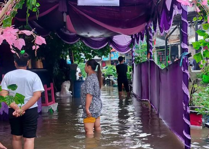 Diguyur Hujan Semalaman, Sejumlah TPS di Jakarta Kebanjiran hingga Roboh 