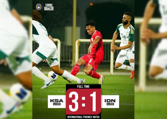 Hasil Laga Uji Coba Timnas Indonesia U23 vs Arab Saudi, Skuad Garuda Takluk 1-3 