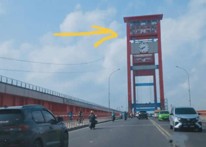Wisata Tower Jembatan Ampera, Melihat Indahnya Kota 'Pempek' Palembang dari Ketinggian