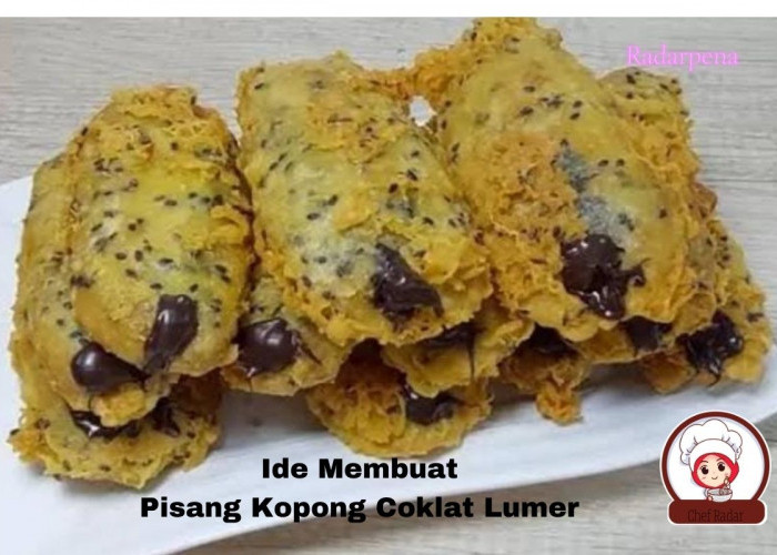 Ide Kreatif!Cara membuat Pisang Kopong Coklat Lumer Sebagai Cemilan Lezat Di Sore Hari