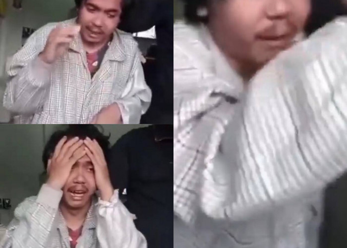 Viral! Ngaku Baru Tiga Kali, Pelaku Begal Payudara Nangis-nangis Saat Ditangkap Warga