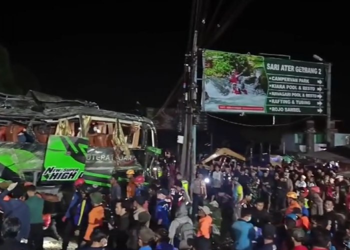 Kronologi Kecelakaan Bus Rombongan SMK Lingga Kencana di Subang, Trans Putera Fajar Tiba-Tiba Oleng