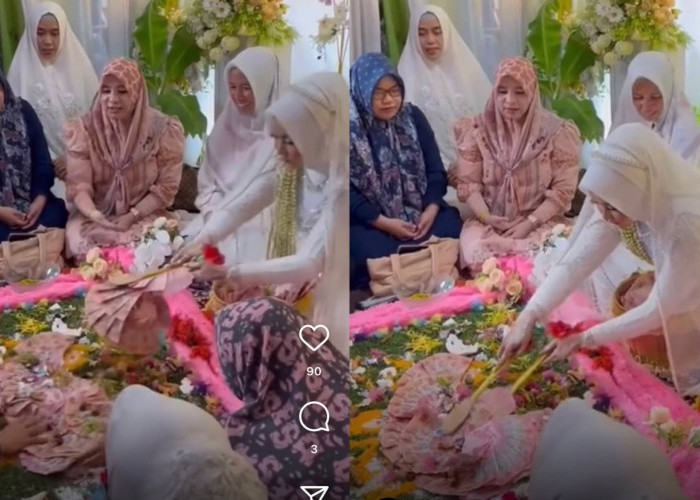Viral! Pernikahan Adat Banjar Bikin Geleng-Geleng Kepala, Pengantin Wanita Disuruh Serok Uang Tunai Rp50 Juta