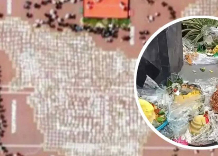 Viral! Ribuan Nasi Tumpeng Dibuang Usai Perayaan Hari Jadi Karawang ke-391, Pemkab Minta Maaf