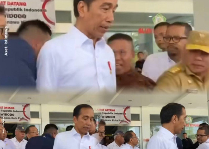 Seorang Pria Tak Dikenal Tiba-Tiba Terobos Paspampres dan Tarik Jokowi dari Belakang