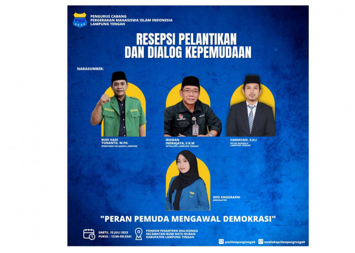 Resepsi Pelantikan PMII Lampung Tengah Dan Dialog Kepemudaan