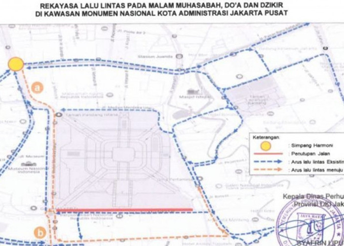 Malam Muhasabah di Monas: Rekayasa Lalu Lintas, Lokasi Parkir, dan Jadwal Transjakarta