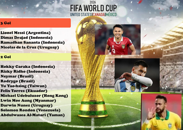 Lionel Messi Top Skor Sementara di Kualifikasi Piala Dunia 2026, Didampingi 2 Pemain Indonesia, Salip Neymar!