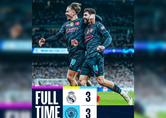 Hasil Liga Champions Real Madrid vs Man City 3-3, Drama 6 Gol di Perempat Final Leg 1