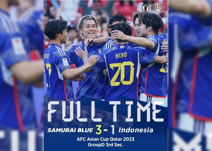 Hasil Piala Asia 2023: Timnas Indonesia Takluk 3-1 dari Jepang, Sandy Walsh Cetak Gol Tunggal