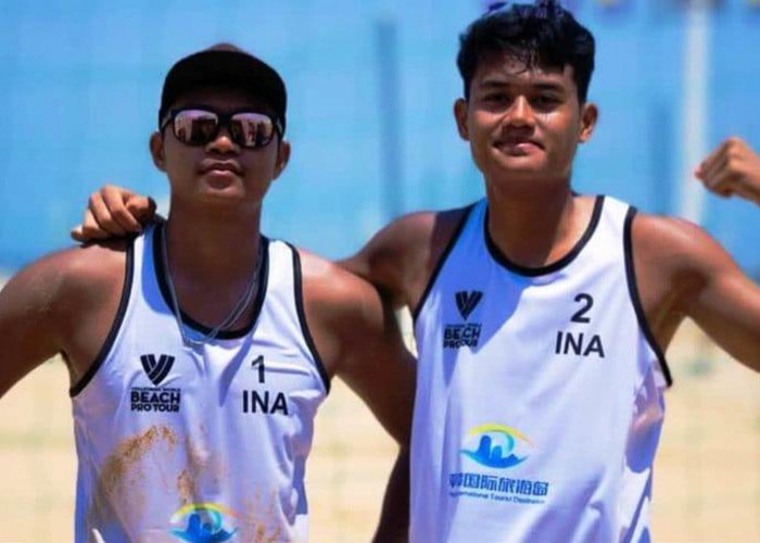 Catat Sejarah! Indonesia Sabet Medali Emas di Ajang Volleyball World Beach Pro Tour 2024