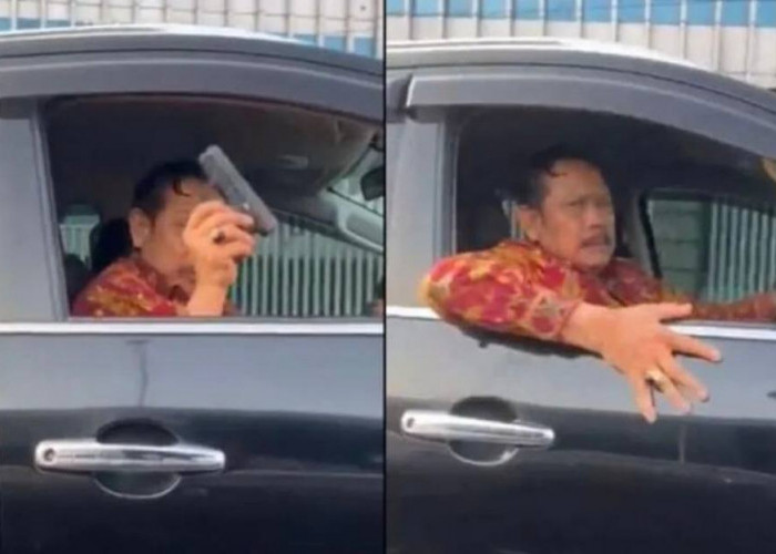 Viral! Aksi Pengemudi Pajero Pamer Senpi Usai Serempet Mobil di Flyover Kalibata, Diduga Oknum Stafsus BIN