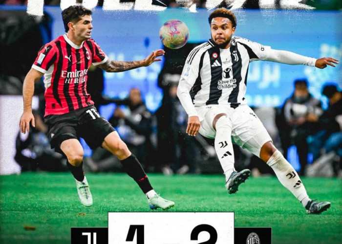 Hasil Semifinal Piala Super Italia Juventus vs AC Milan: Rossoneri Menang 2-1, Siap Tantang Inter di Final