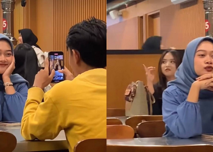 Viral! Momen Excited Perempuan yang Dikira Divideoin Pacar, Ternyata Cowoknya Rekam Cewek Lain