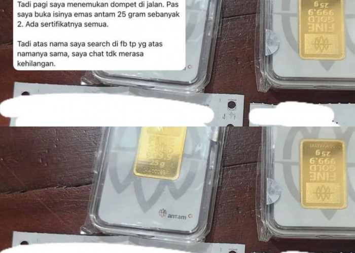 Viral! Seorang Pria Temukan 50 Gram Emas Antam Lengkap dengan Sertifikatnya, Ini yang Dilakukan