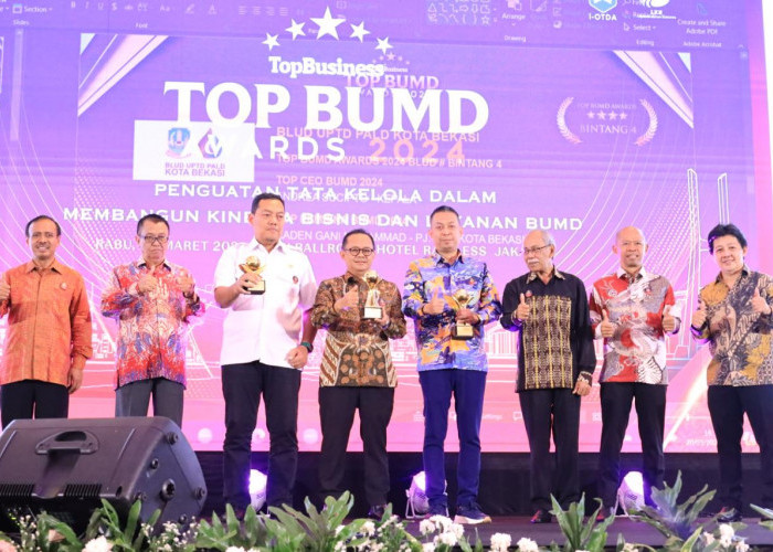 Kota Bekasi Raih Penghargaan di Top BUMD Awards 2024