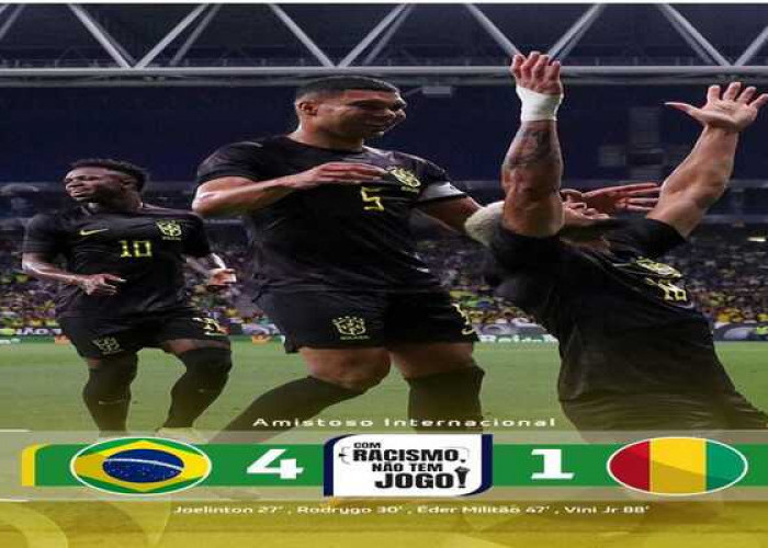 Hasil Pertandingan Brasil Vs Guinea di FIFA Match Day, Brazil Menang dengan Skor 4 - 1