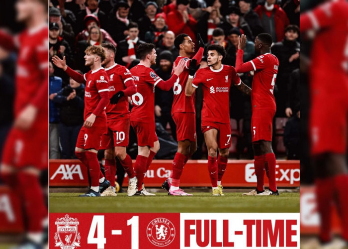 Hasil Premier League: Liverpool vs Chelsea 4-1, The Reds Anteng di Puncak Klasemen