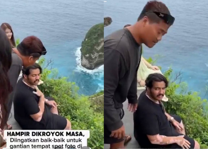 Viral! Turis Asal India Bikin Heboh Wisatawan di Pantai Kelingking, Nggak Mau Gantian Tempat Spot Foto 