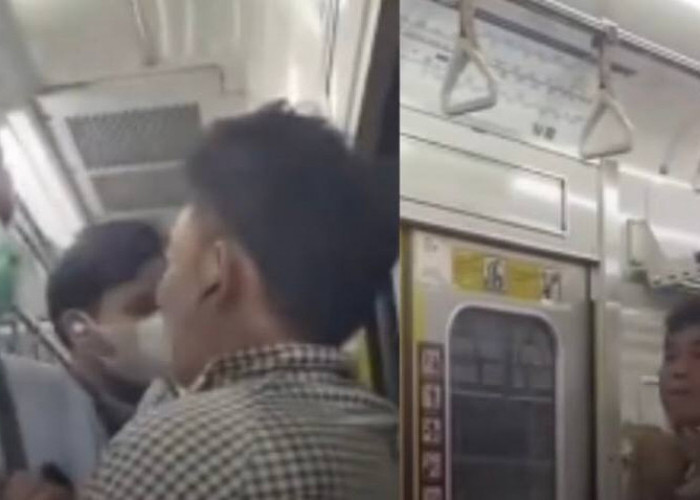 Viral! Penumpang KRL Baku Hantam Dalam Kondisi yang Penuh Sesak, Lantaran Keluar dan Masuk Saling Dorong