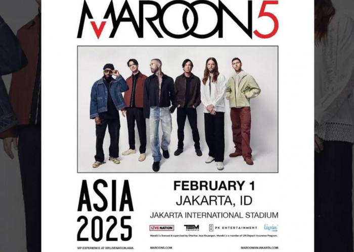 Kabar Gembira! Maroon 5 Akan Gelar Konser di Indonesia pada Februari 2025, Cek Link Tiket Dibawah Ini