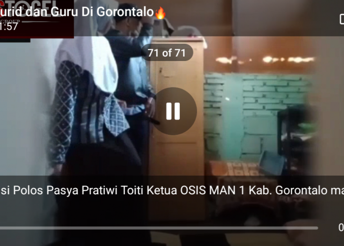 Link Video Viral MAN 1 GORONTALO: Guru vs Murid Atas Bawah