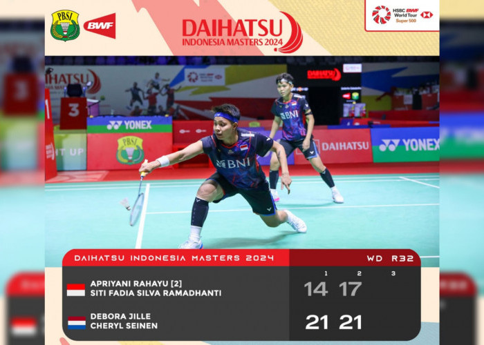 Hasil Serta Daftar Lolos 16 Besar Indonesia Masters 2024, Apri/Fadia Tumbang 