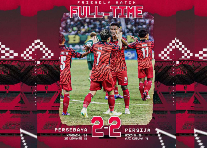 Hasil Pertandingan Persahabatan Persebaya Surabaya Vs Persija Jakarta Skor 2 - 2