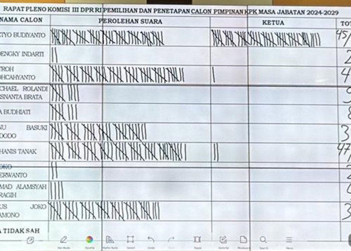 Ini Hasil Voting, Terpilihnya Setyo Budiyanto Pimpin KPK 2024-2029