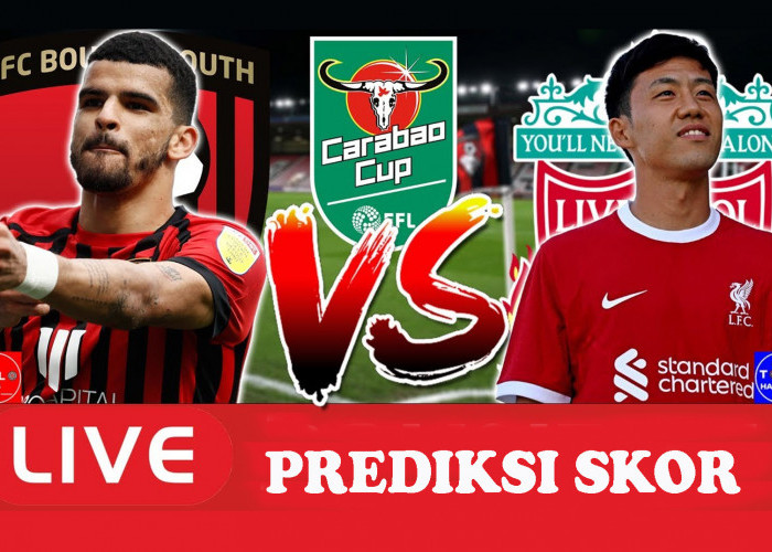Bournemouth Vs Liverpool Carabao Cup 2023-2024, Head To Head Serta Live Streaming