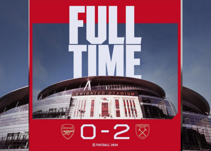 Arsenal Tumbang di Emirates Stadium 2 - 0 Atas West Ham, The Gunners Gagal ke Puncak