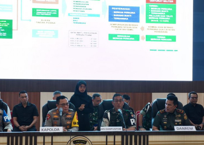 2 Anggota TNI AD Jadi Tersangka Kasus Penembakan 3 Polisi di Way Kanan