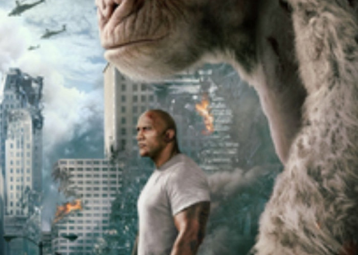 Rekomendasi Film Monster - Kemarahan Gorilla Putih, Rampage