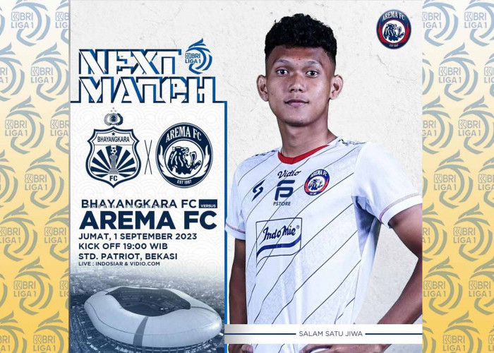 BRI Liga 1 Pekan 11 Bhayangkara FC Vs Arema FC 1 September 2023, H2H Serta Susunan Pemain