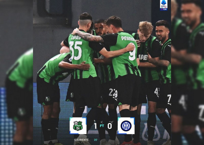 Hasil Liga Italia: Sassuolo vs Inter Milan, Nerazzurri Ditaklukkan Neroverdi 1-0